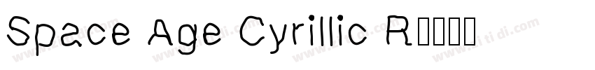 Space Age Cyrillic R字体转换
